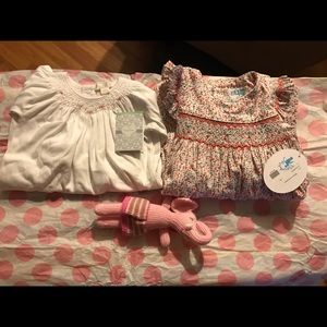 Luli & Me baby dress and Kissy Kissy onesie